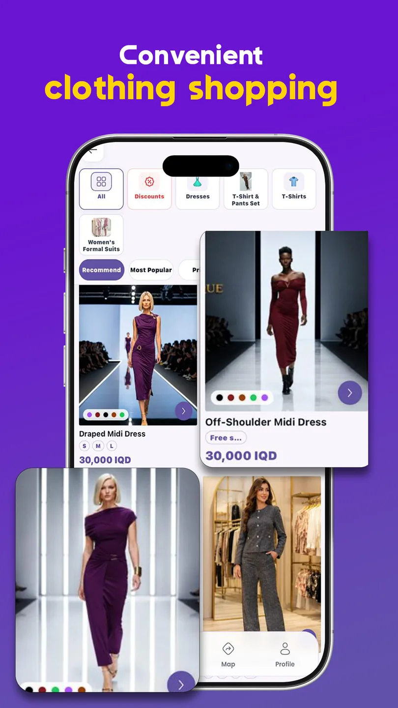 Biz Iraq fashion and clothing products in the mobile app